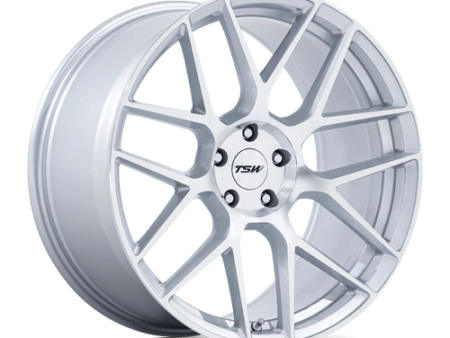 TSW Wheels TW002 18X8.5 5X4.5 G-SLV-MACH 35MM Online Hot Sale