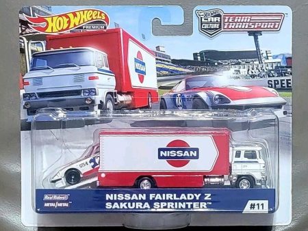 Hot Wheels Team Transport Nissan Fairlady Z Sakura Sprinter #11 Cheap