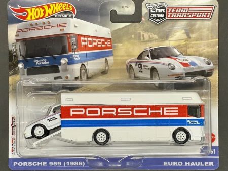 Hot Wheels Team Transport  86 Porsche 959 Euro Hauler #61 Discount