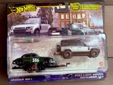 Hot Wheels Team Transport Jaguar MK1  23 Land Rover Defender 110 #74 Fashion