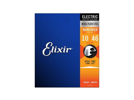 Elixir Strings 12052 Nanoweb Electric Guitar Strings - .010-.046 Light Supply