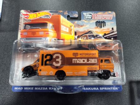 Hot Wheels Team Transport Mad Mike Mazda RX-3 GT Sakura Sprinter MadLab #58 Sale