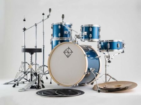 Dixon REPODSP522C1OBS Spark 5pc Drum Kit In Ocean Blue Sparkle With Cymbal Discount