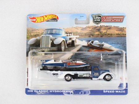 Hot Wheels Team Transport HW Classic HydroPlane Speed Waze #49 Online Sale