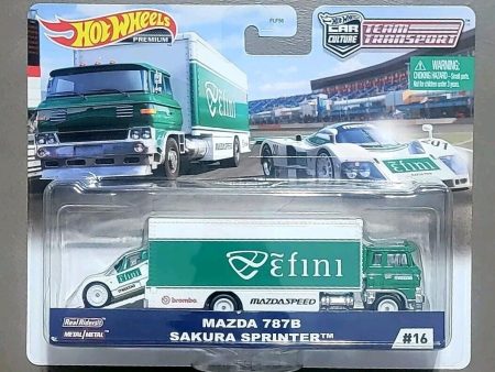 Hot Wheels Team Transport Mazda 787B Efini Sakura Sprinter #16 Discount