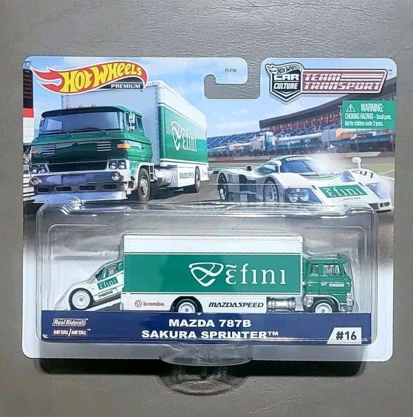 Hot Wheels Team Transport Mazda 787B Efini Sakura Sprinter #16 Discount