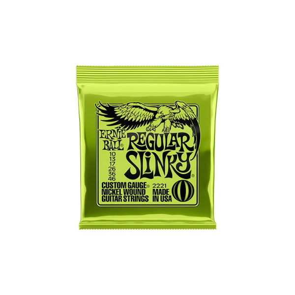 Ernie Ball 2221 Regular Slinky Nickel Wound Electric Guitar Strings - .010-.046 Online Sale