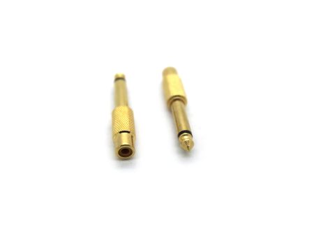 Cyberdyne CZK-800 Mono Male to RCA Female Adaptor Gold (1 PC) For Sale