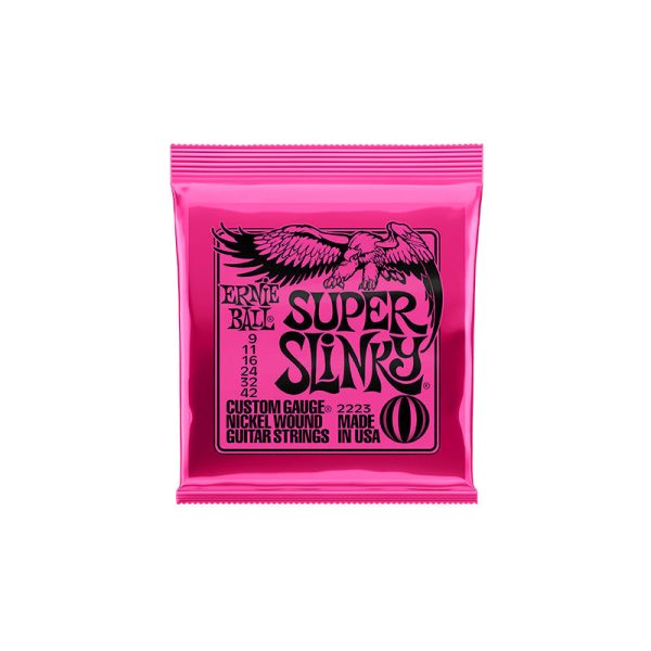 Ernie Ball 2223 Super Slinky Nickel Wound Electric Guitar Strings - .009-.042 Discount