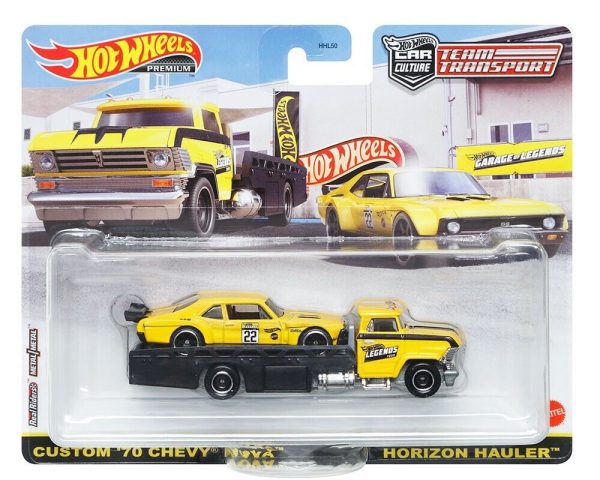 Hot Wheels Team Transport Custom  70 Chevy Nova Horizon Hauler GOL Online now