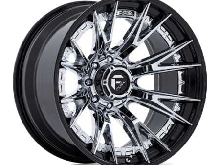 Fuel 1PC D402 20X9 8X6.5 CHR G-BLK 1MM Online now