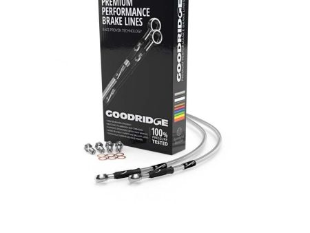 Goodridge 00-06 Triumph Tiger 885i 955i Clear Front SS Brake Lines Discount