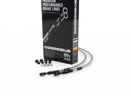 Goodridge Triumph Trophy Clear Clutch Lines w Black Fittings (Up to VIN 71698) For Sale