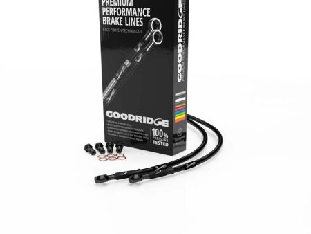 Goodridge 2003 Triumph Trophy Black Brake Lines w Black Fittings (Up to VIN 71698) Online now